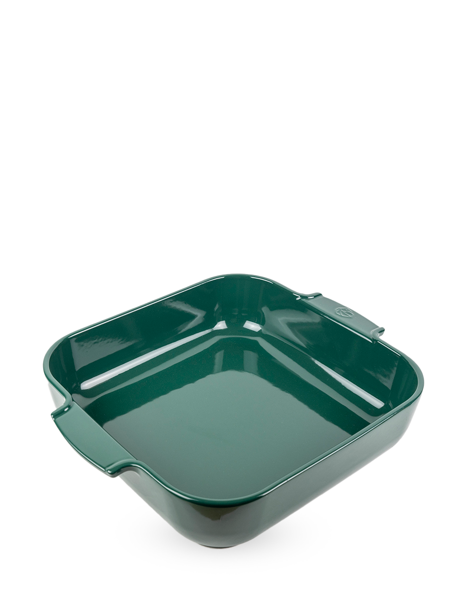 Appolia Plat four céramique carré vert forêt 36 cm - 14.25in Peugeot - Mathon - 1