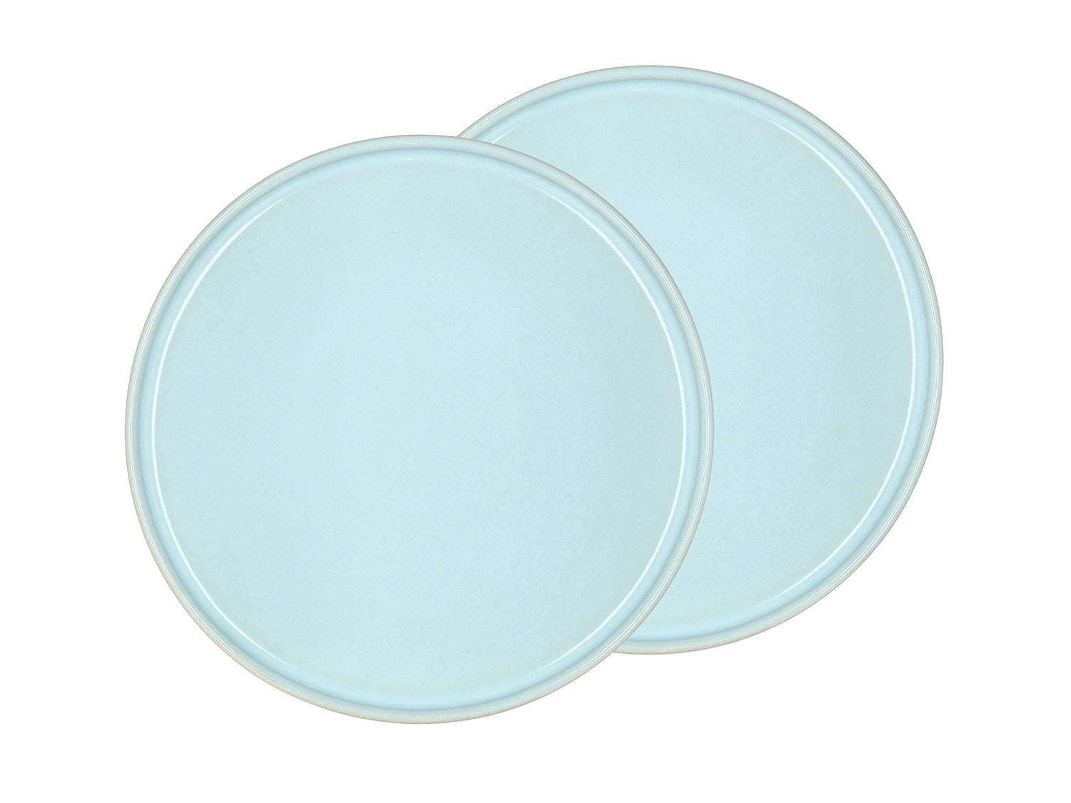 Set de 2 assiettes à gâteau STYLES en grès Bleu clair Villa Collection - Mathon - 1