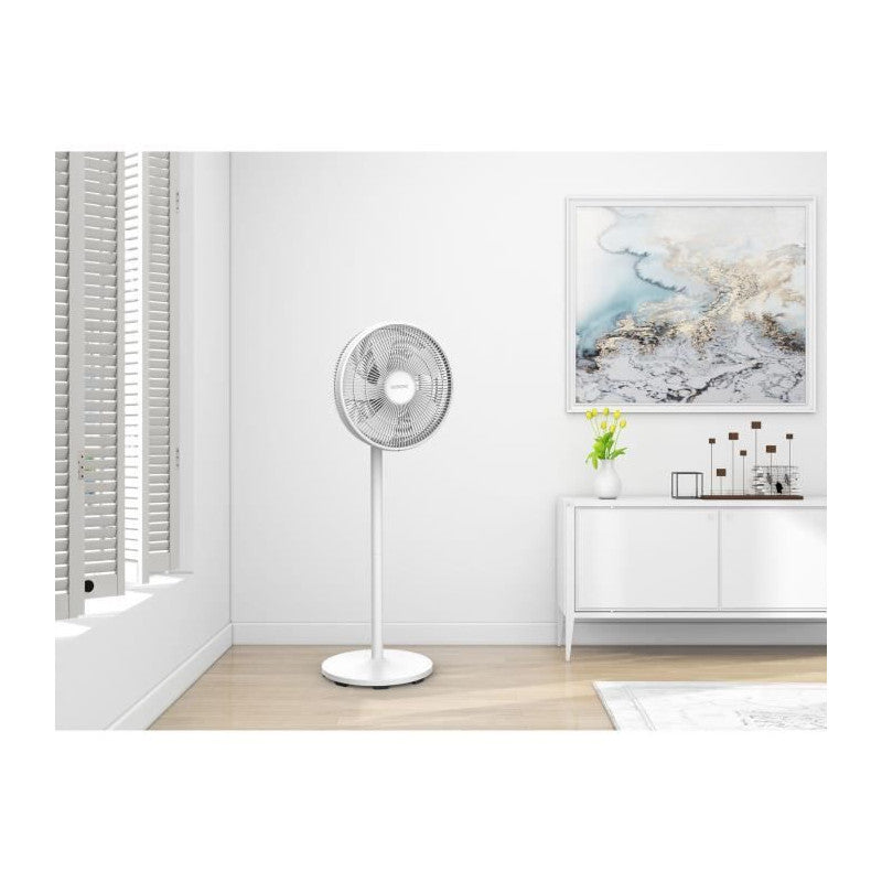 Oceanic Ventilateur De Pied - 50 W - ø 40 Cm - 3 Vitesses - Oscillant - Inclinable - Blanc Oceanic - Mathon - 4