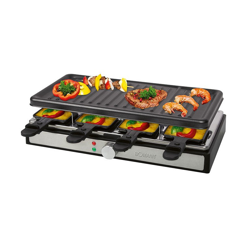 Raclette gril 8 personnes Bomann RG 6039 CB Noir Bomann - Mathon - 1
