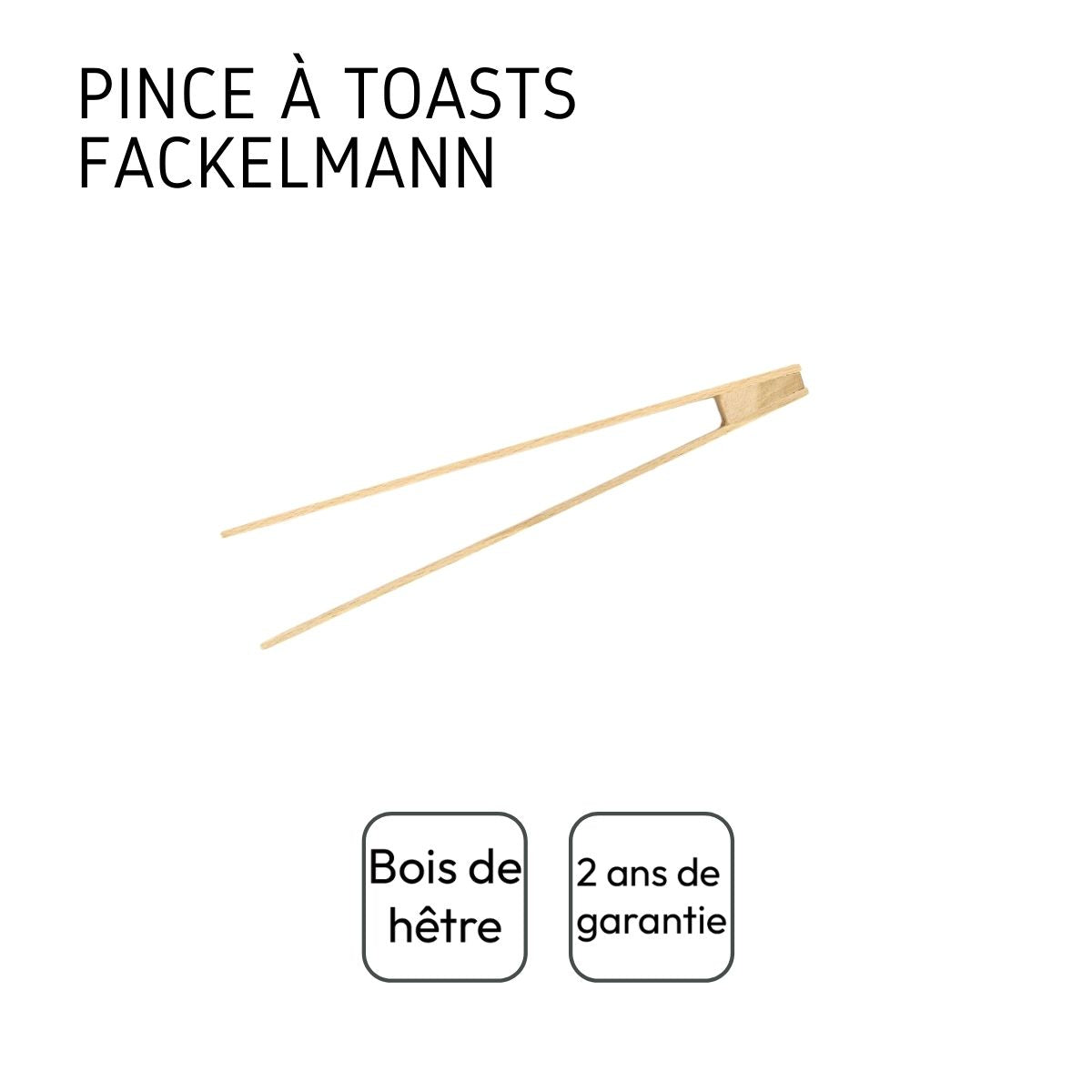 Pince de cuisine en bois 25 cm  Wood Edition Fackelmann - Mathon - 4