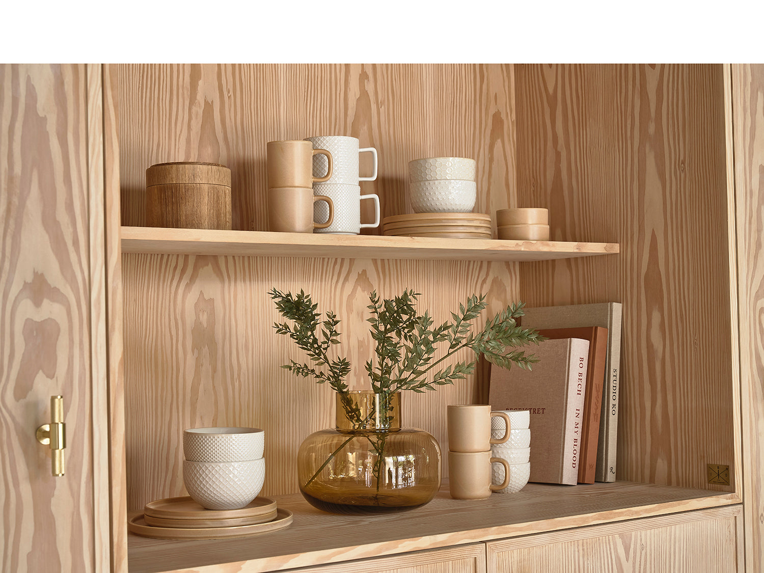 Set de 2 mugs FJORD en porcelaine Crème Villa Collection - Mathon - 4