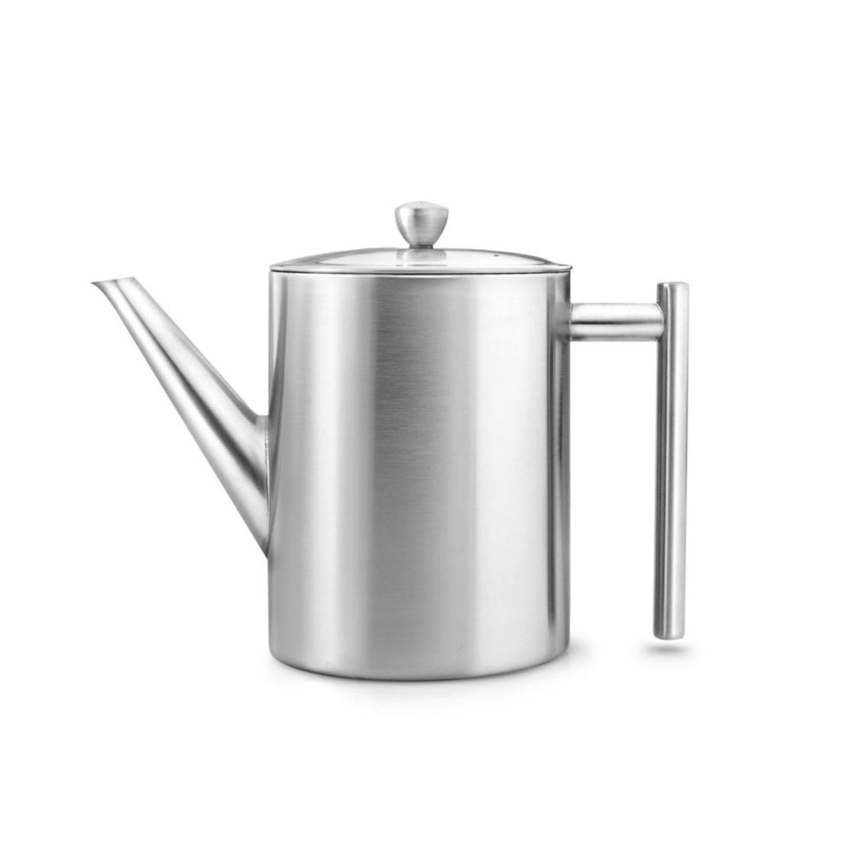 Minuet® - Théière Cylindre 1.2 L en métal satiné Bredemeijer - Mathon - 1