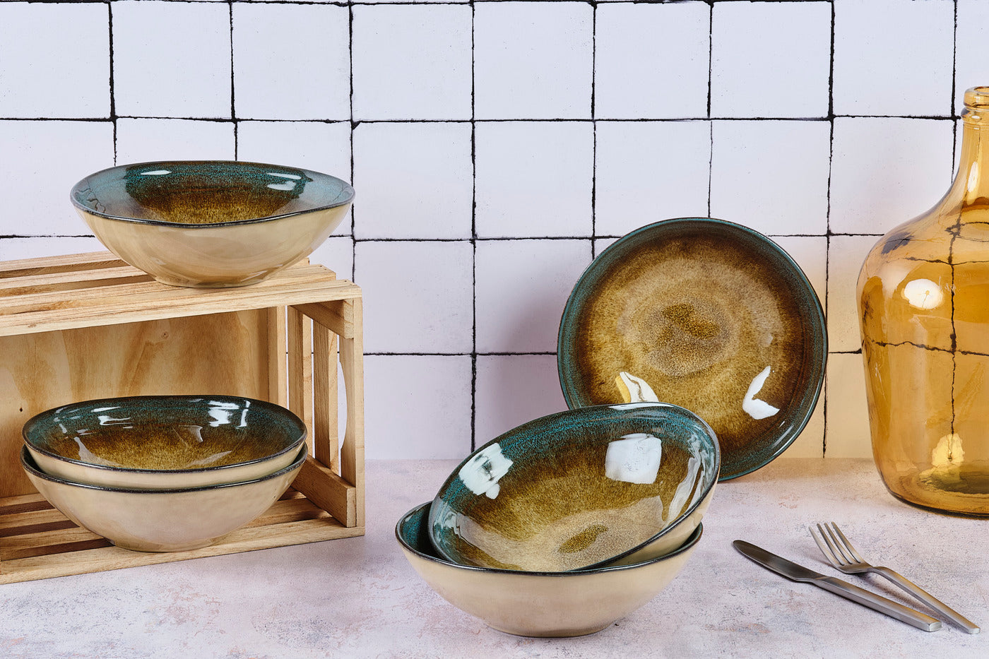 Bol ISLAND Ø20cm - 6 pièces - Terre et mer Björn - Mathon - 2