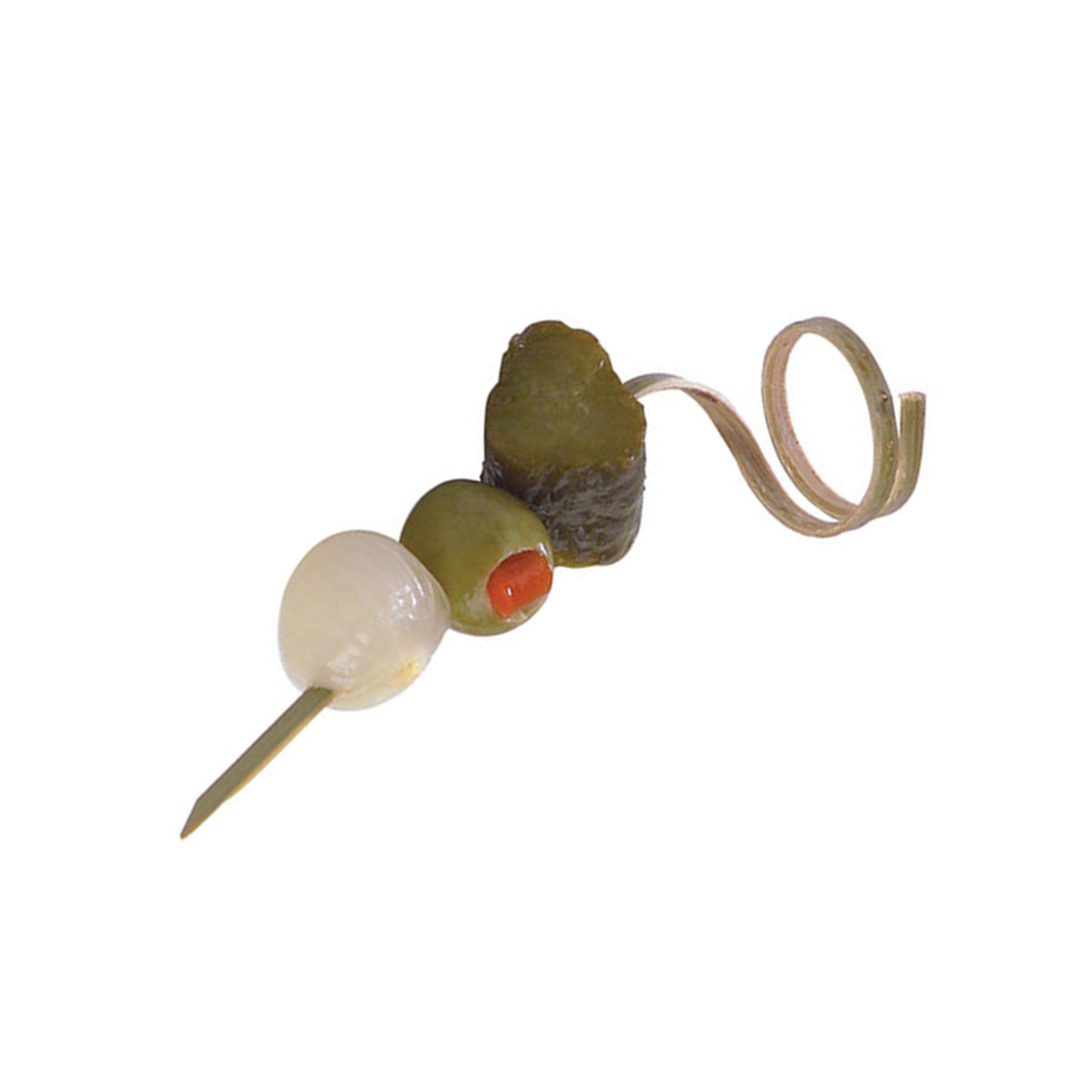 100Pcs - Pique bambou avec une extrémité en boucle  H90mm FirstPack - Mathon - 1