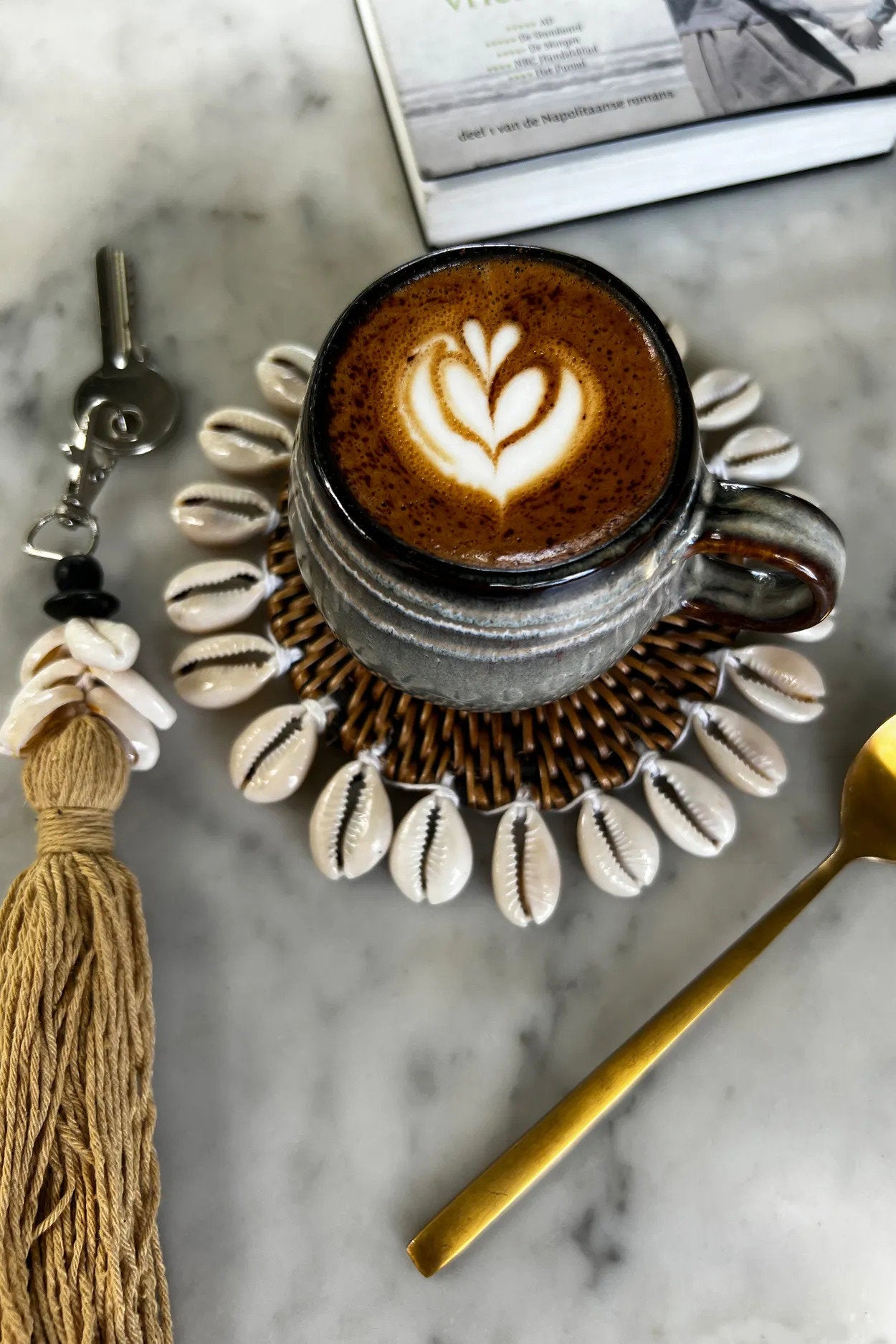 Le Sous-Verre Colonial Shell - Brun Naturel Bazar Bizar - Mathon - 3