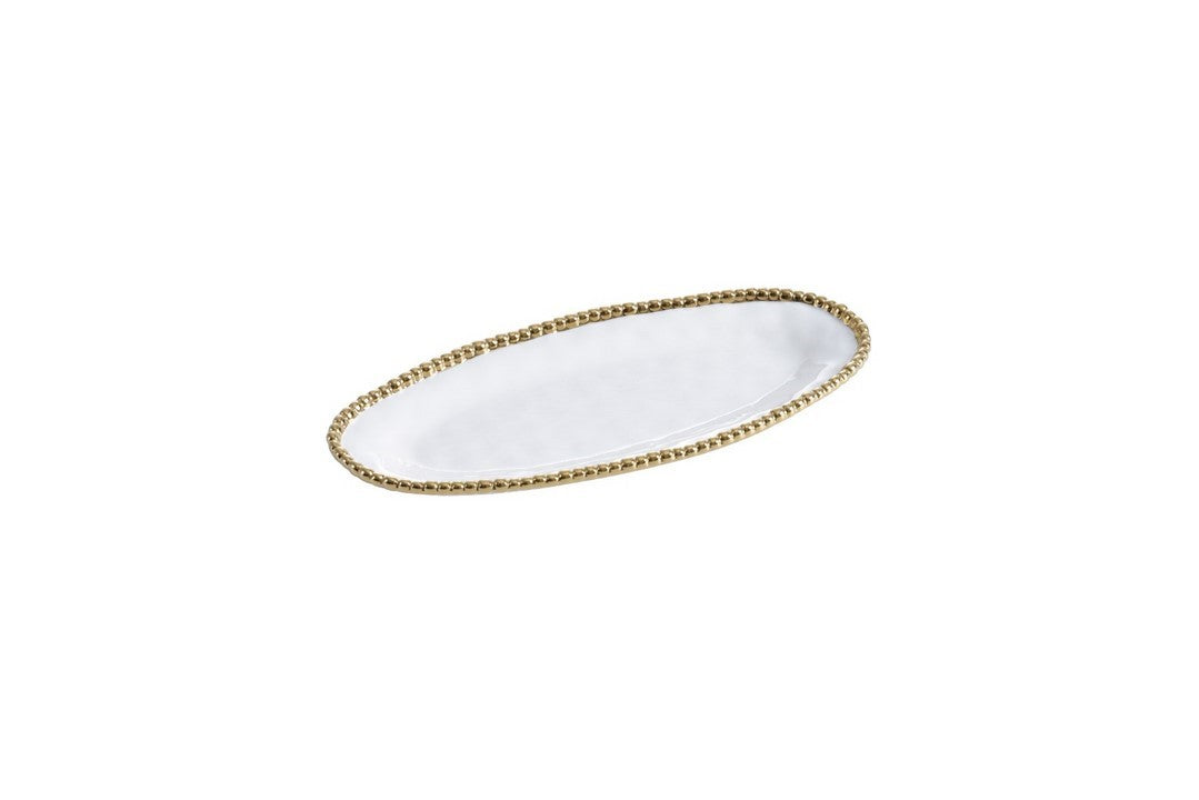 Set de 3 Petit plats de service ovales - 34,9x15,2x3,2cm - GOLDEN SALERNO Pampa Bay - Mathon