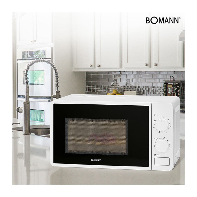 Four micro-onde 20L 1150W Bomann MW 6014 CB Blanc Bomann - Mathon - 6