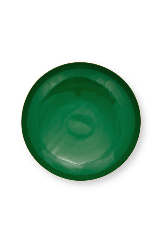 Plat creux Bas en métal sur pied Vert Foncé - 12,5x35cm Pip Studio - Mathon - 2