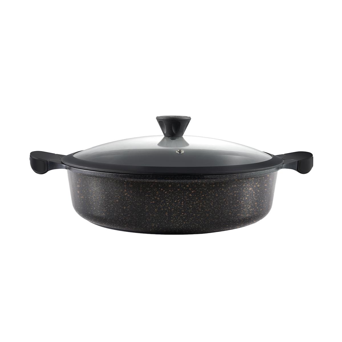 Sautoir marron 28cm  - "Cappuccino" Laguiole Cuisson - Mathon - 1