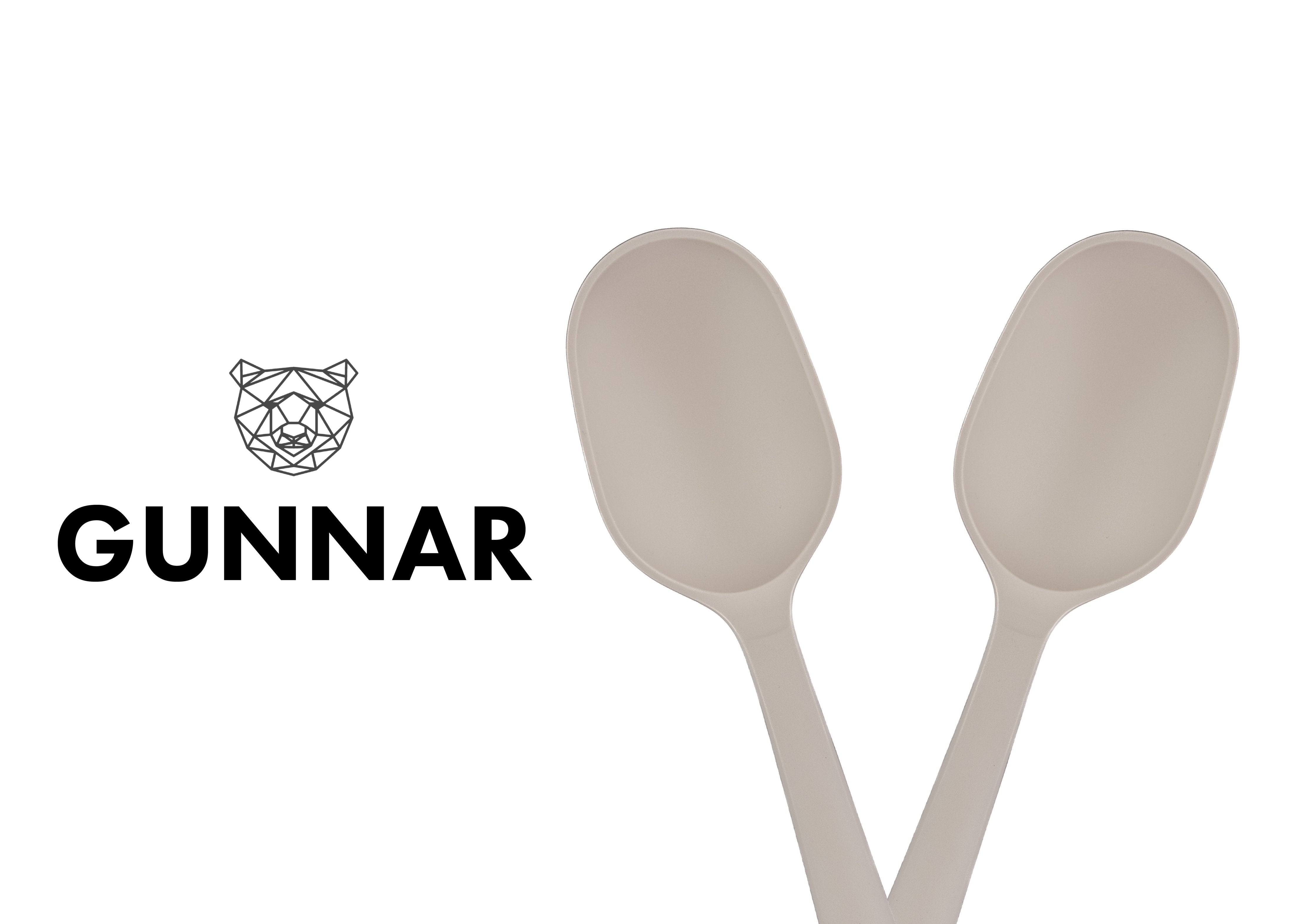 Couverts à salade en bois et silicone GUNNAR Björn - Mathon - 2