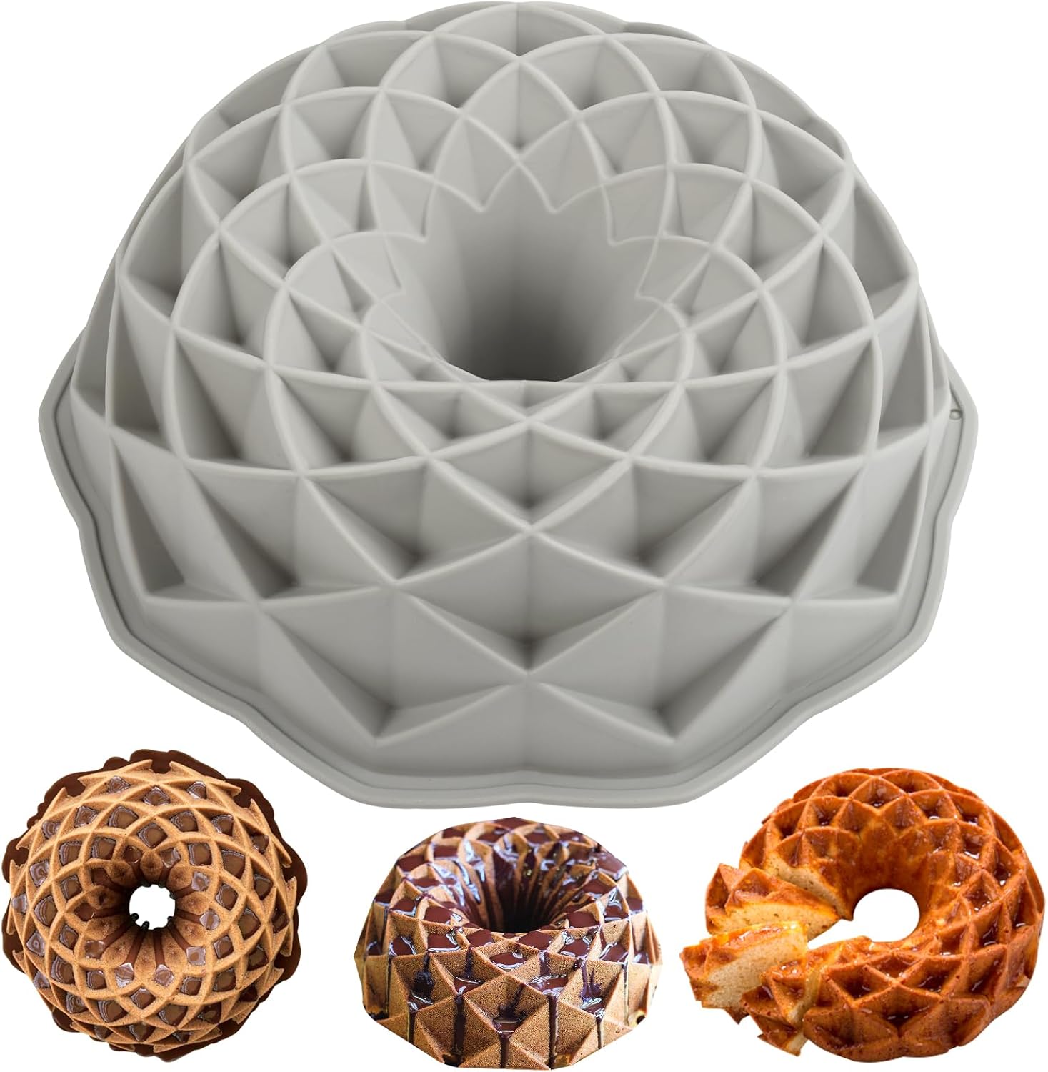 Moule à Kouglof en Silicone, 23 cm Antiadhésif Vendos85 - Mathon