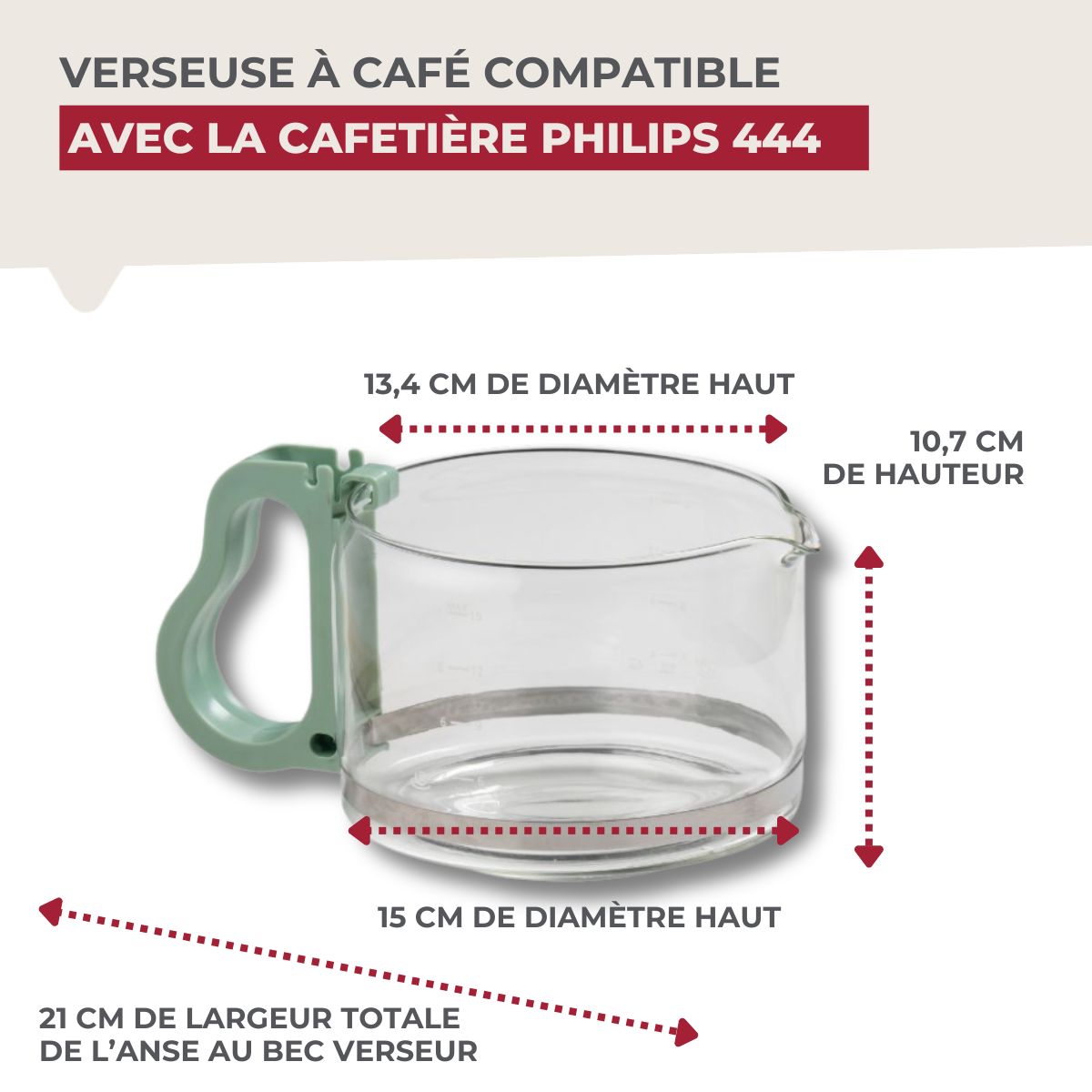 Verseuse à café pour cafetière Philips 444 Fackelmann - Mathon - 4