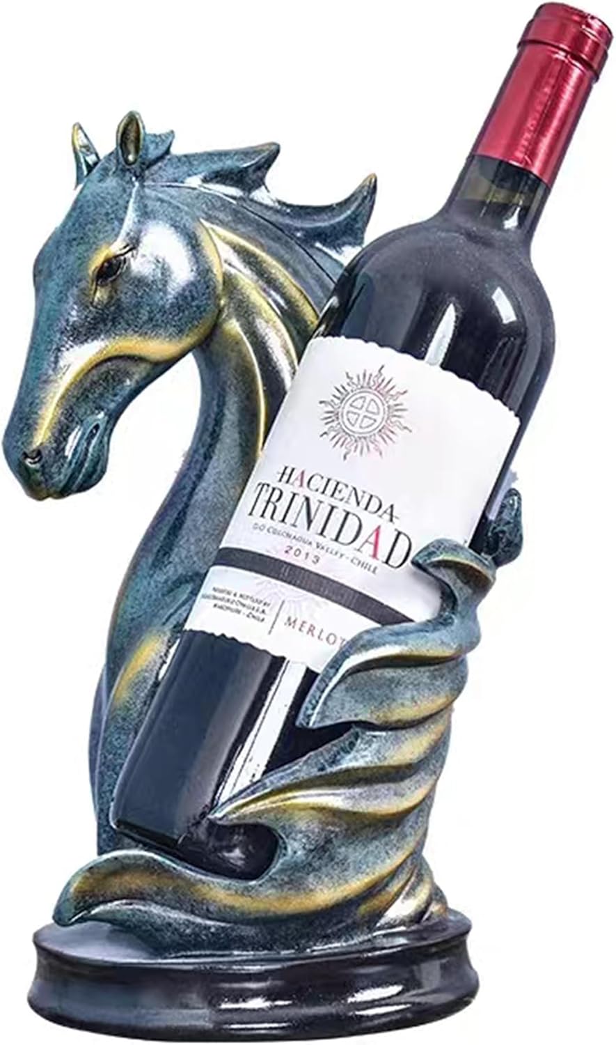 Porte-bouteilles cheval en résine décoratif pour table Vendos85 - Mathon