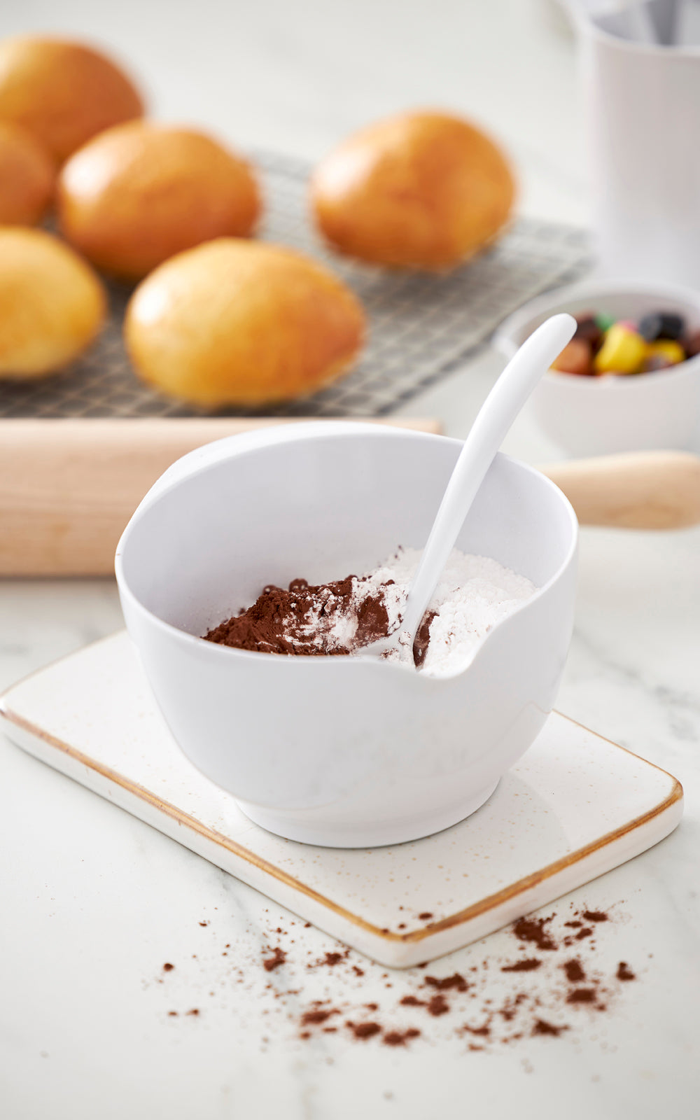 Cuillère large NEW CLASSIC en durostima® Blanc Rosti - Mathon - 8