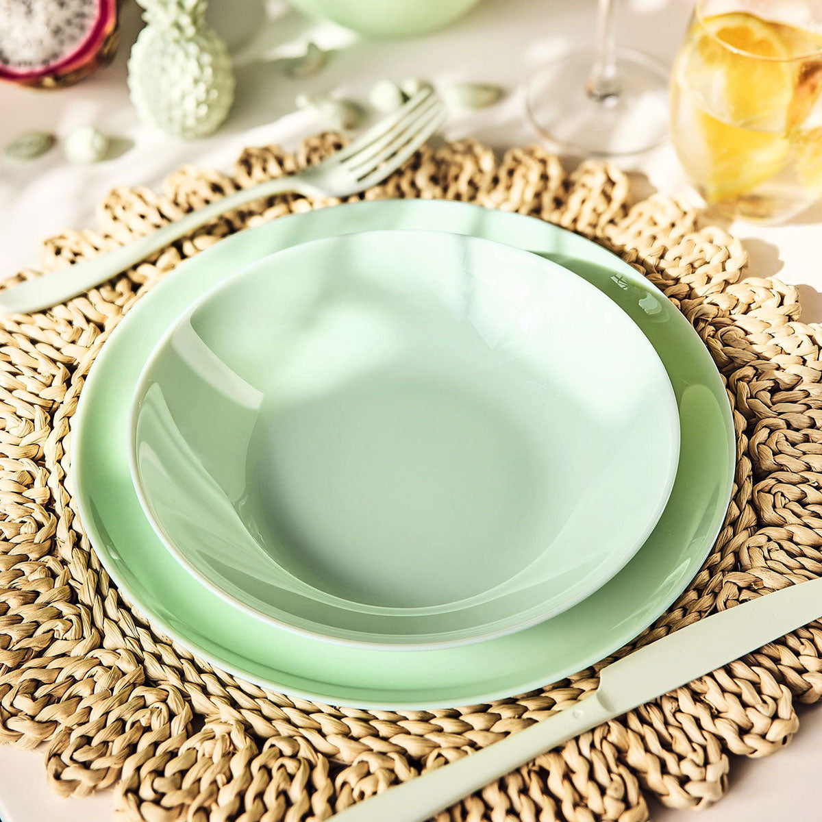 Assiette creuse 20 cm Diwali Paradise Green Luminarc - Mathon - 4