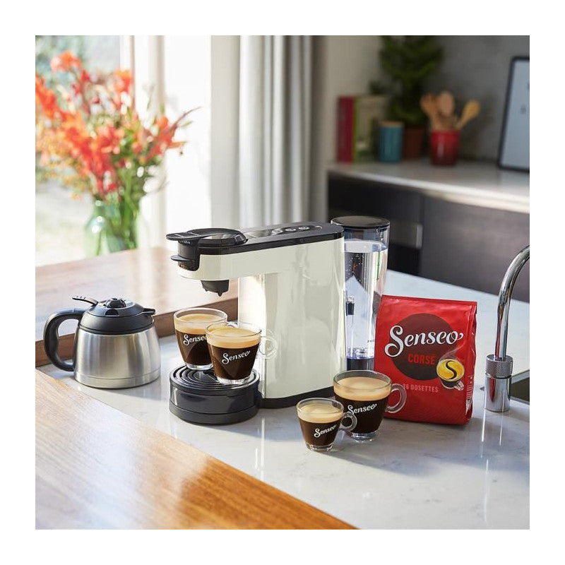 Machine A Café 2 En 1 Senseo Switch   Hd6592/05, 2 En 1 Avec Filtre Et Dosette, Verseuse Isotherme, Crema Plus Philips - Mathon - 6