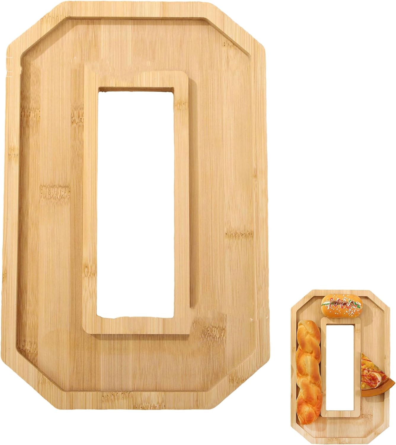 Plateau décoratif en bois en forme de chiffre 30x20 cm Vendos85 - Mathon