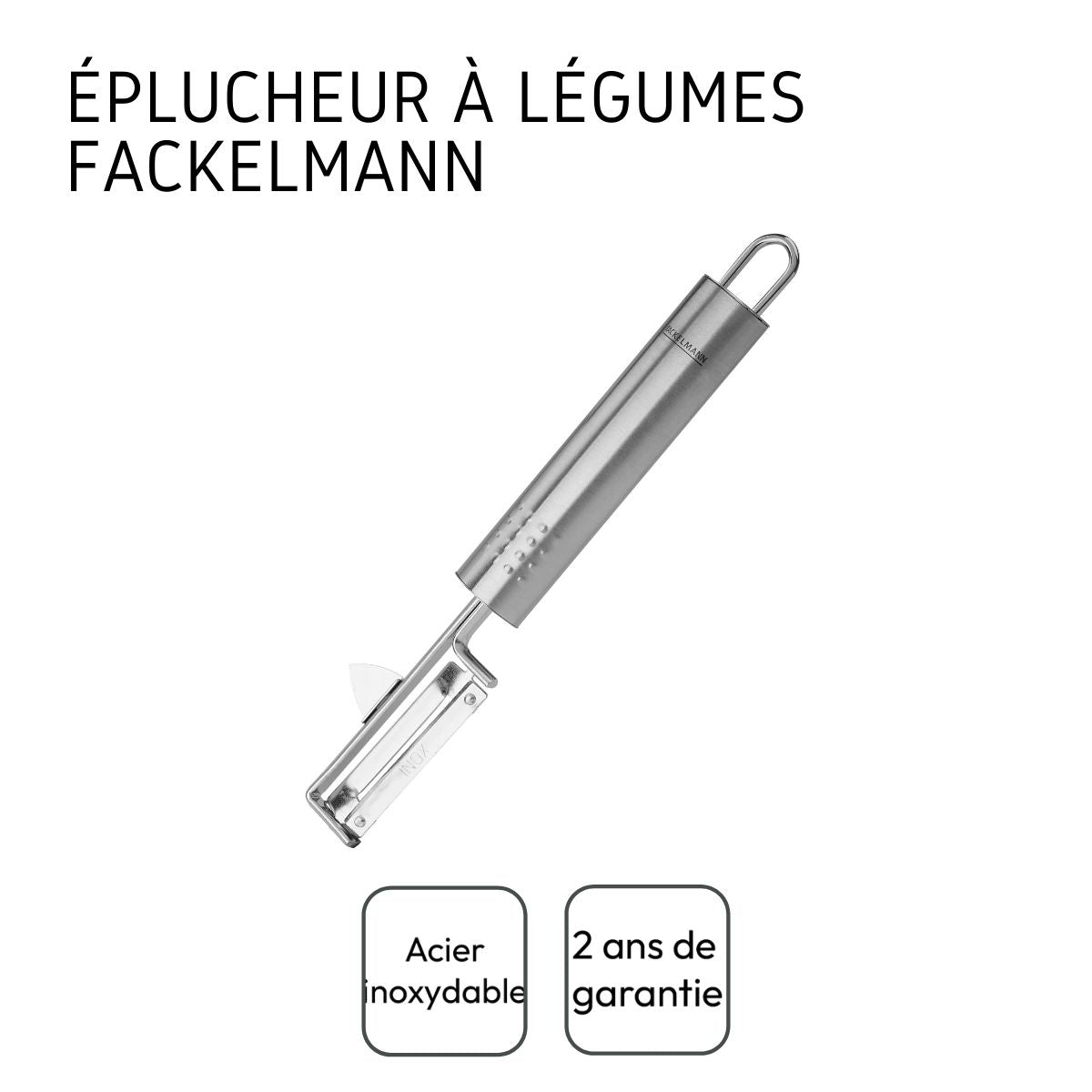 Eplucheur à légumes inox 19 cm  Ovale Fackelmann - Mathon - 4