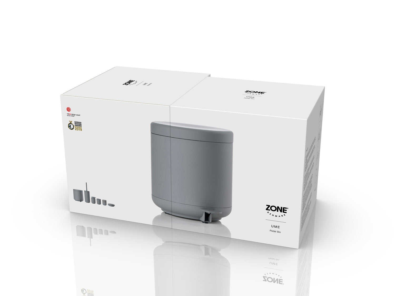 Poubelle à pédale UME en abs Gris Zone Denmark - Mathon - 5