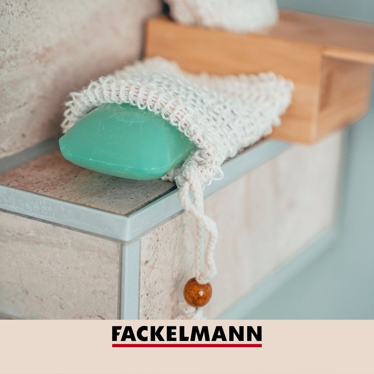 Lot de 2 sacs à savons solides en sisal  Tecno Fackelmann - Mathon - 2