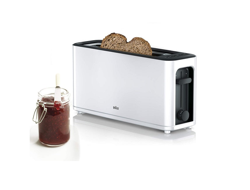 grille pain avec 1 fente blanc noir Braun - Mathon