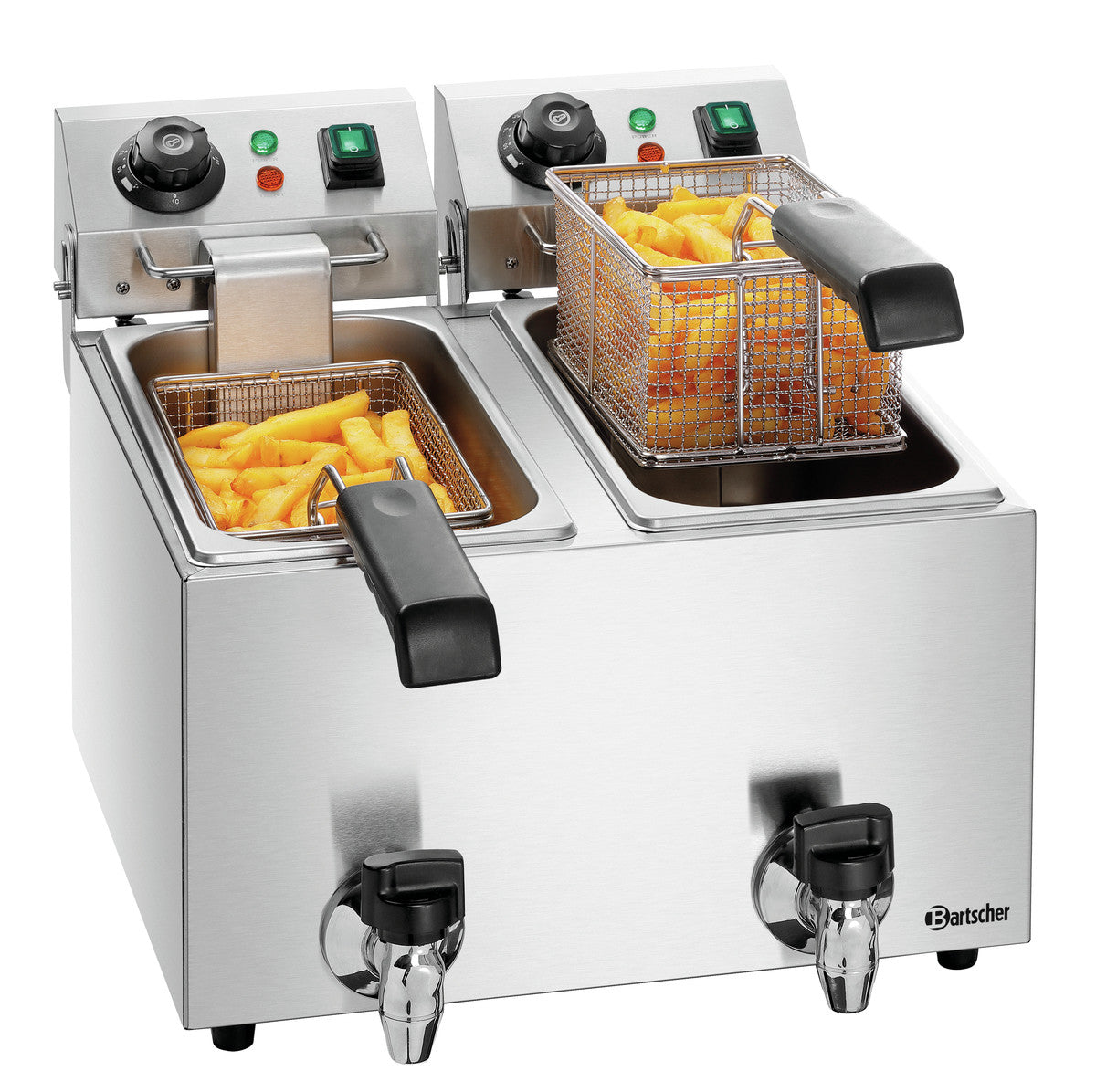 Friteuse Professionnelle Snack II Plus - 2 x 4 Litres - Bartscher - Mathon - 2