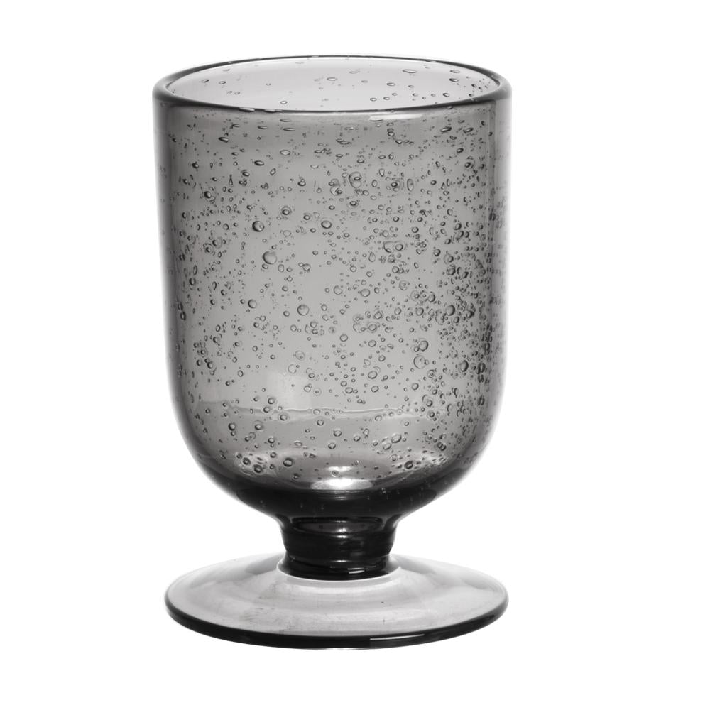 Verre à pied Gordes Bullé 25 cl gris (lot de 6) Table passion - Mathon - 2