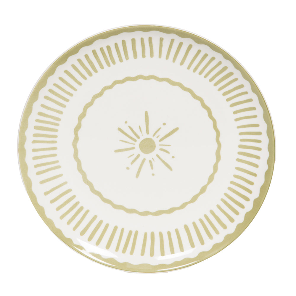 Assiette de présentation verte Tamara 33 cm Table passion - Mathon - 1