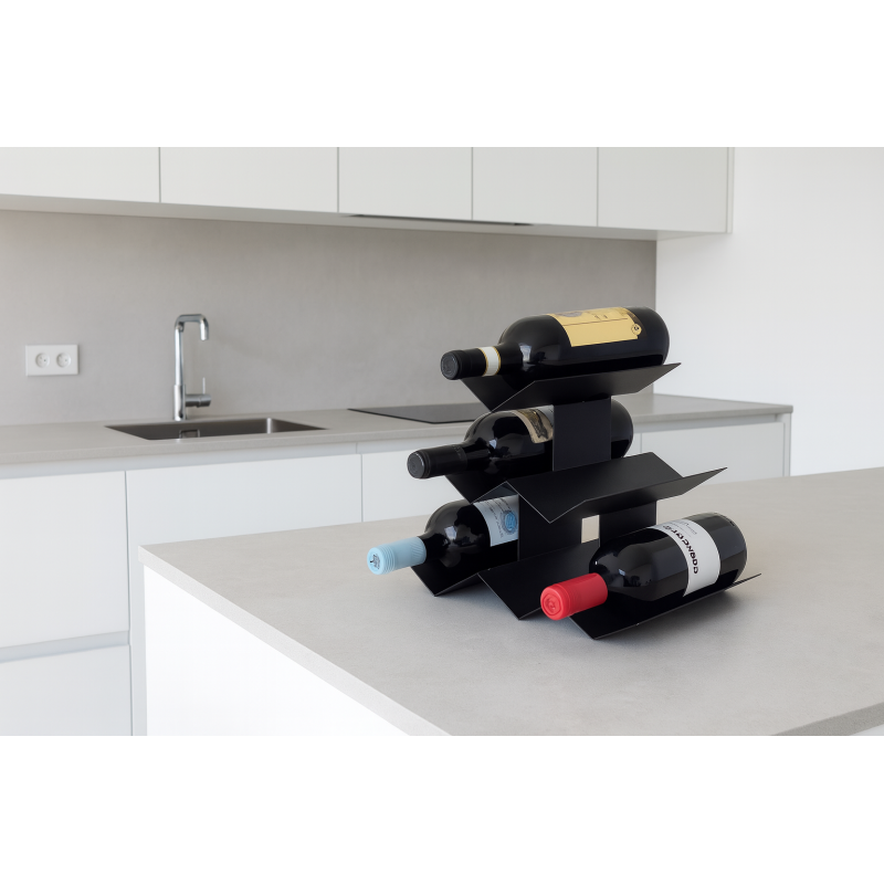 Porte-bouteilles de table << in vino veritas >>, 6 bouteilles Don Hierro - Mathon - 2