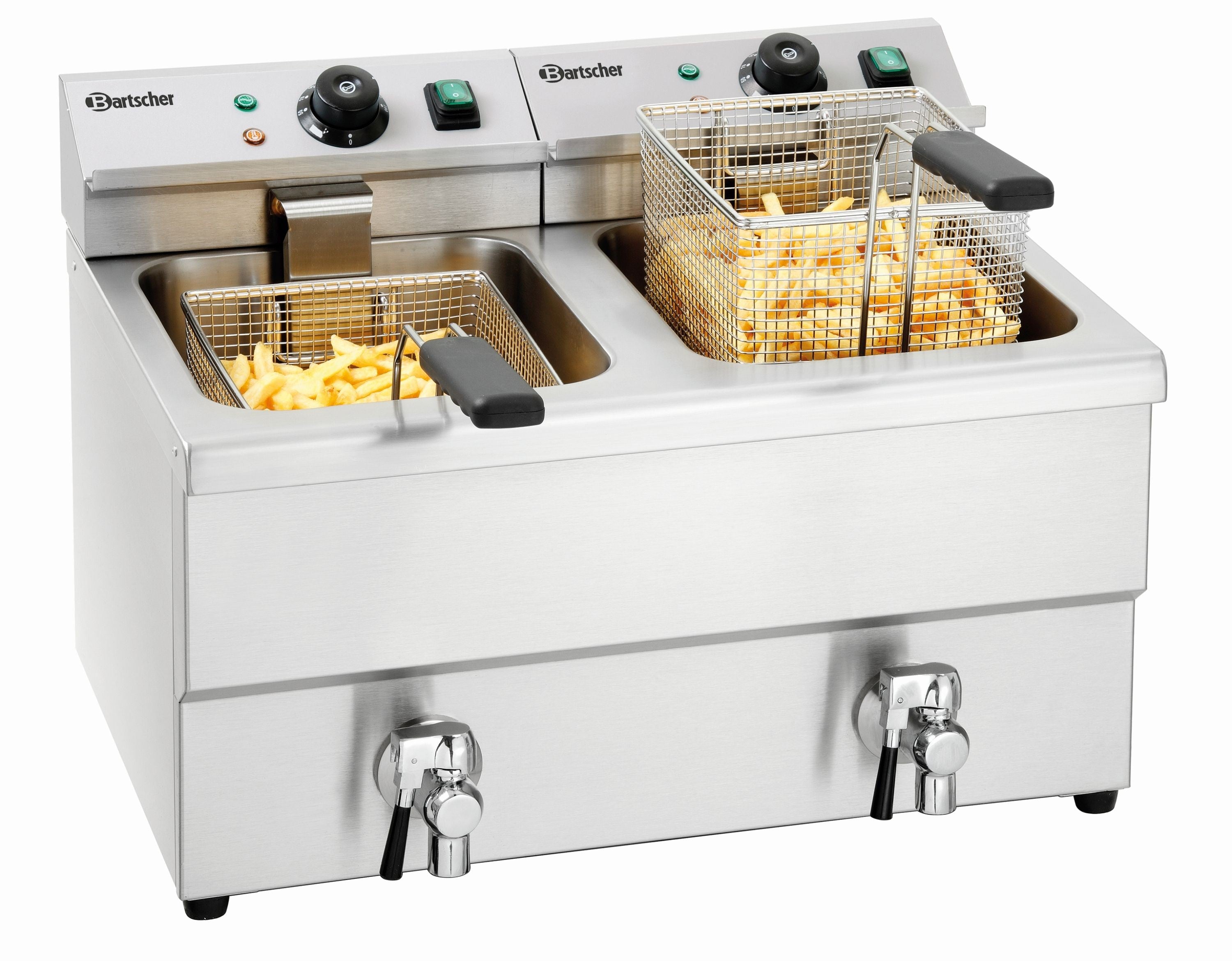 Friteuse professionnelle à poser double imbiss II - 2 x 8 Litres - Bartscher - Mathon - 3