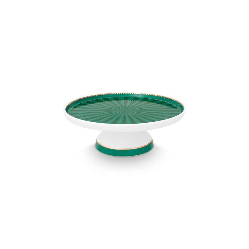 Mini plat à cake Love Birds Emeraude/Vert - 21cm Pip Studio - Mathon - 1