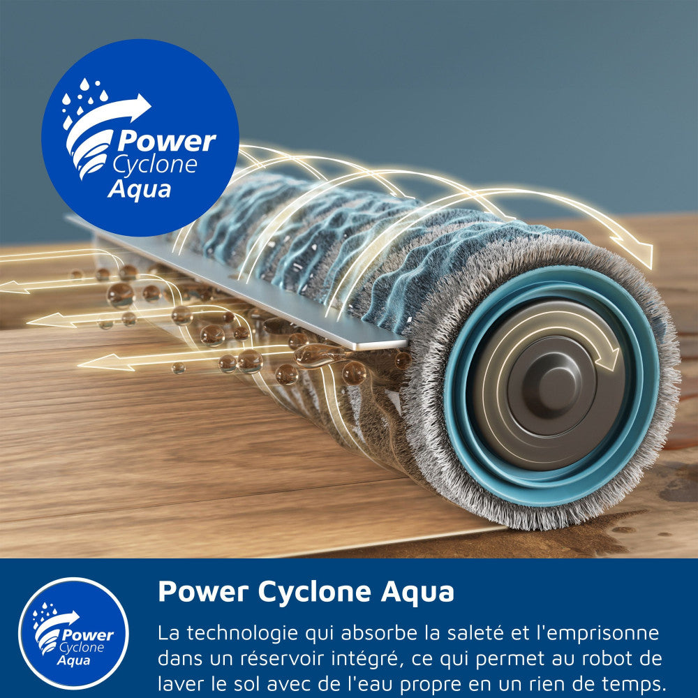 Aspirateur Robot Laveur -   - Xu9100/10 - 8000 Pa - 280 Min - 210 Ml - Métal / Noir Philips - Mathon - 5