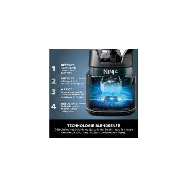 Mixeur Ninja Detect Power 3-en-1 Tb401eu - 1200w - 20 Modes - Bol 2l - Gobelet 680ml - Noir Ninja - Mathon - 5