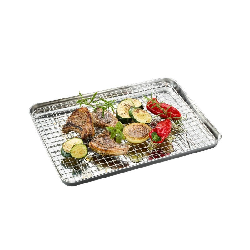 Plat en inox et sa grille 40,5 cm Gefu - Mathon - 2