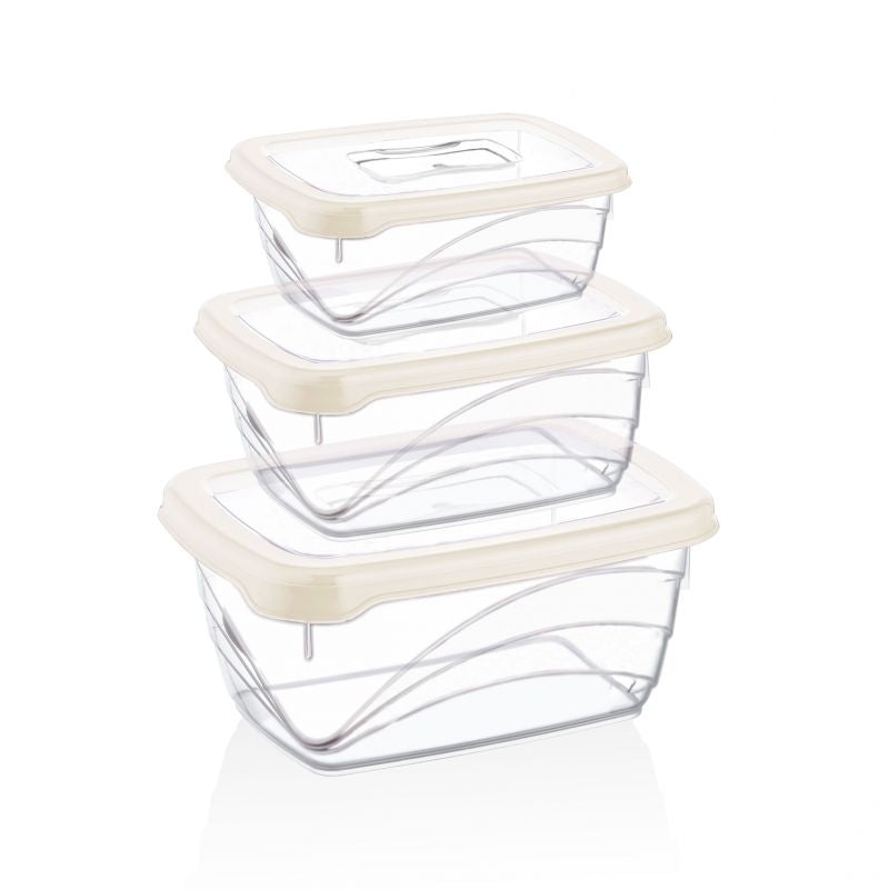 Ensemble de boite de conservation 3 pièces Herzberg HGL772-IVO Herzberg - Mathon - 1