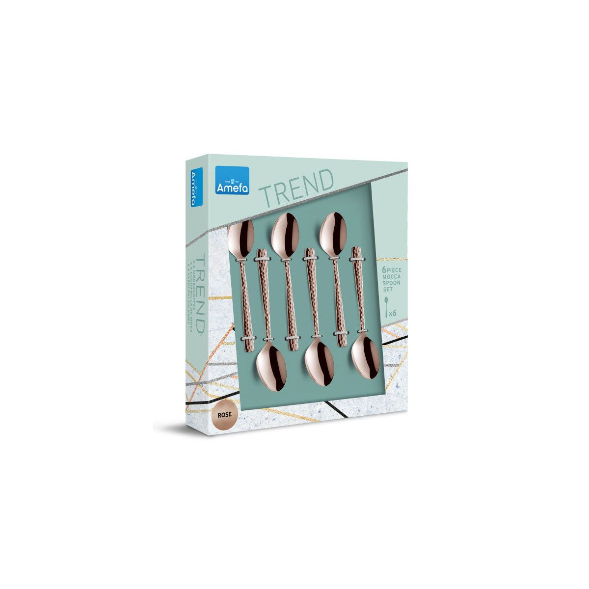 Felicity - 6 cuillères moka Champagne rosé Amefa - Mathon - 3