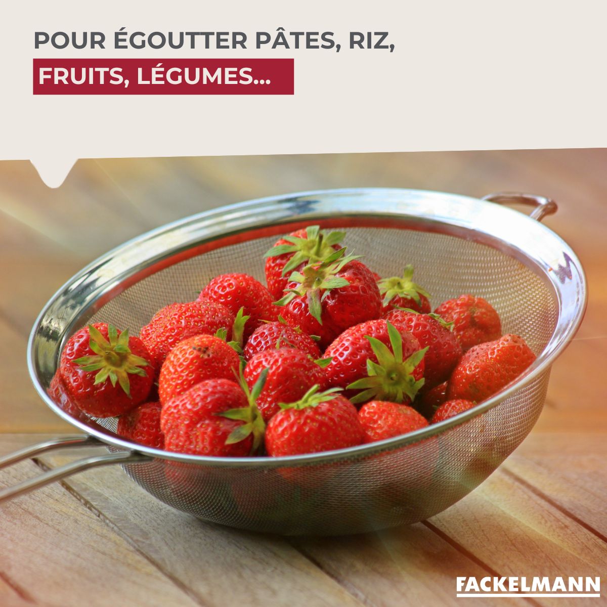 Passoire Chinois 16 cm de diamètre en inox Fackelmann - Mathon - 5