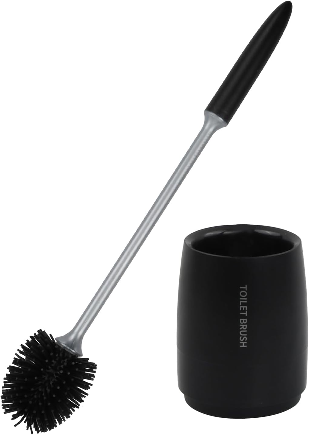 Brosse WC Noire TPR avec Support Anti-Goutte Vendos85 - Mathon