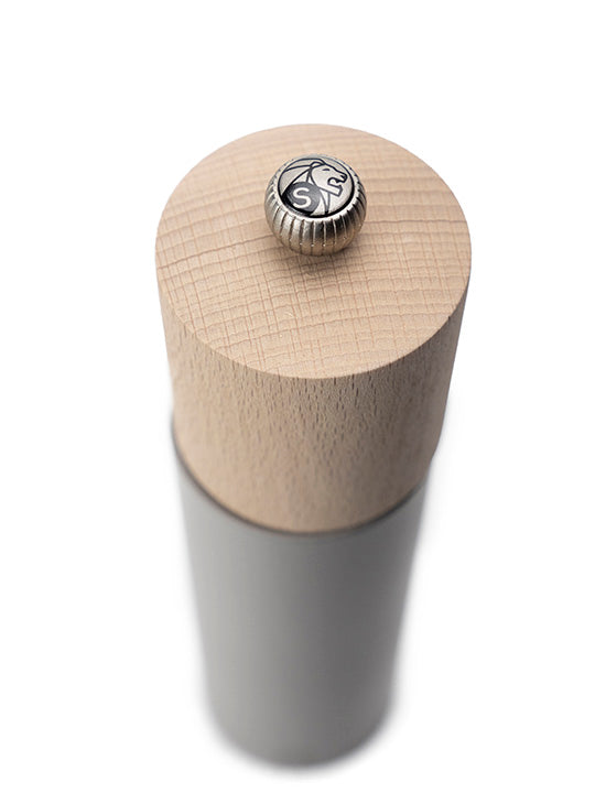 Boreal Moulin à sel manuel en bois, gris galet, 21cm - 8in Peugeot - Mathon - 5