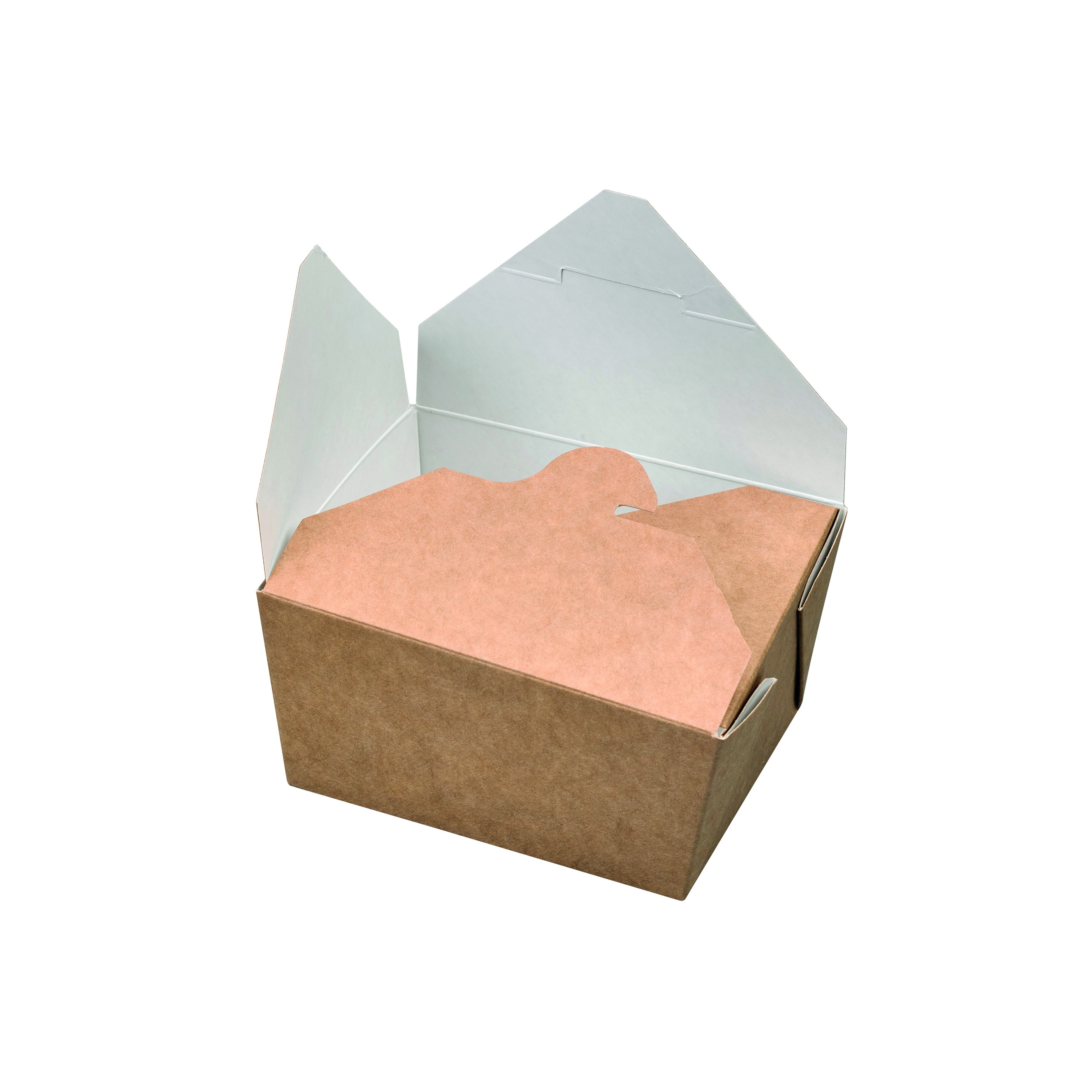 Boîte repas carton kraft ingraissable 2 300 ml 21,5 x 16 x 9 cm - 40 unités FirstPack - Mathon