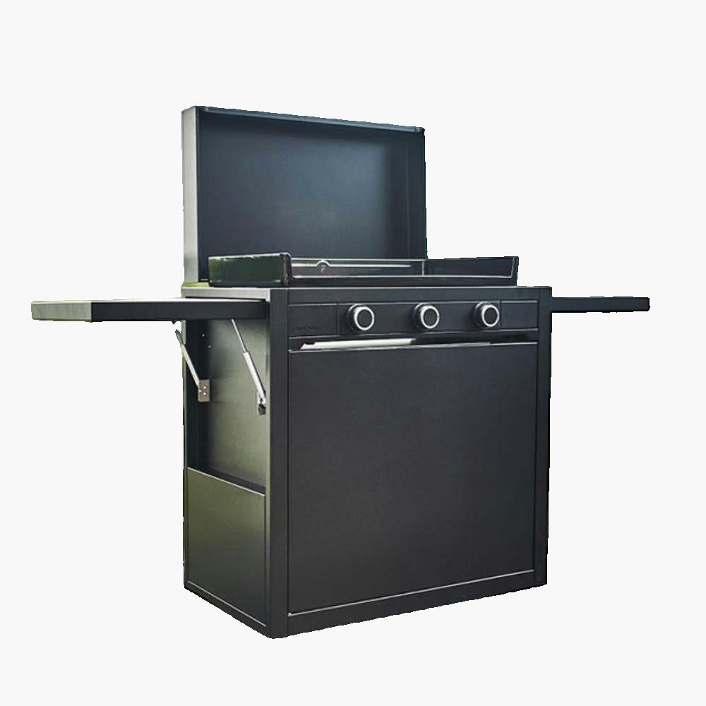 Plancha gaz Forge Adour Modern G75 acier noir 3 brûleurs 75 x 40 Forge Adour - Mathon - 2