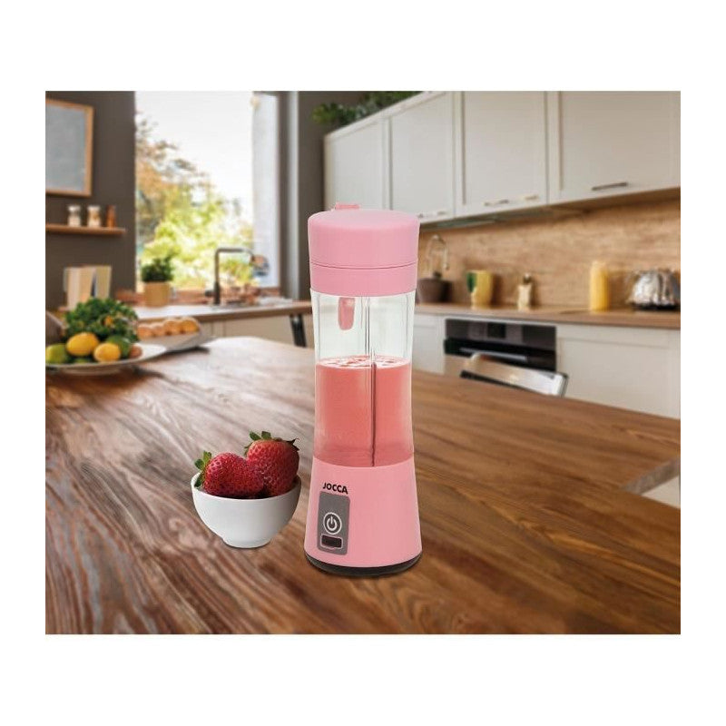 Blender Portable - Jocca - Sweet - 380 Ml - 2000 Mah - Avec Câble Usb - Rose Jocca - Mathon - 2