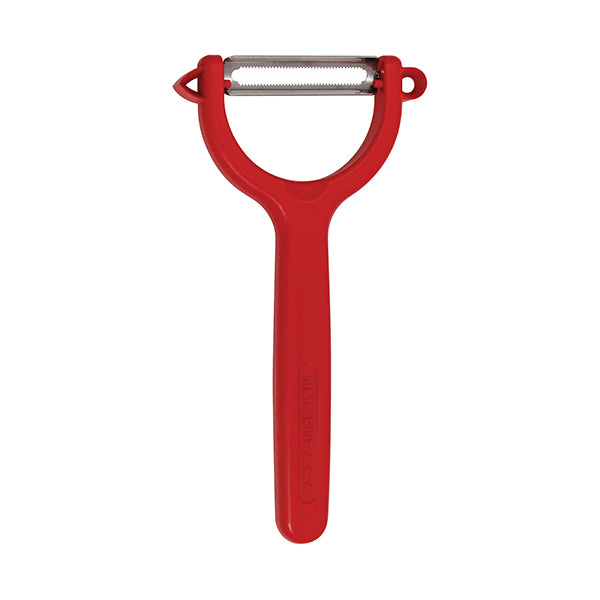 Eplucheur étrier lame double crantée Pratik rouge Nogent - Mathon - 1