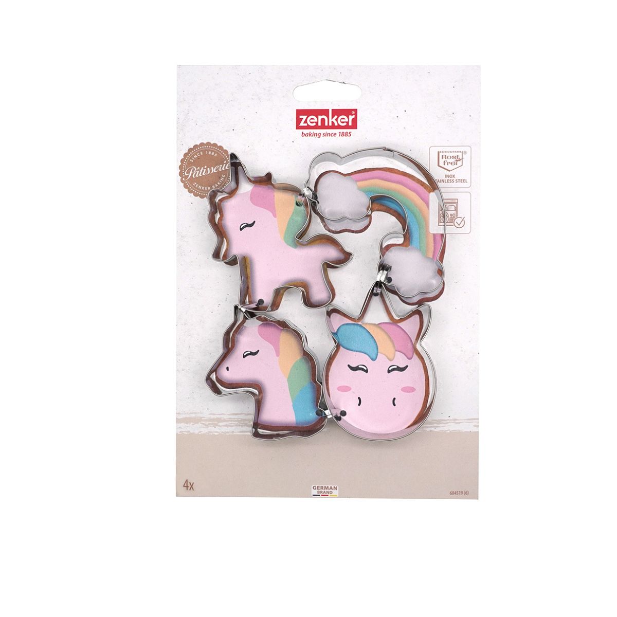Set de 4 emporte-pièces licorne Zenker Emporte-pièces Zenker - Mathon - 7