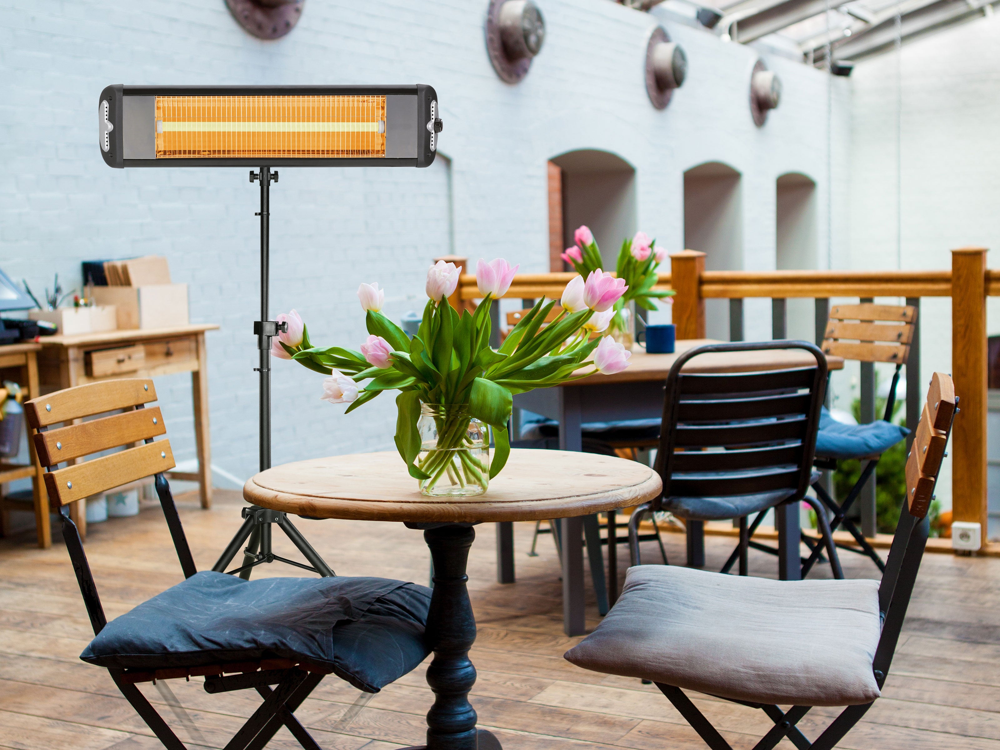 Chauffage halogène 2500W intérieur ou extérieur Purline - Mathon - 3