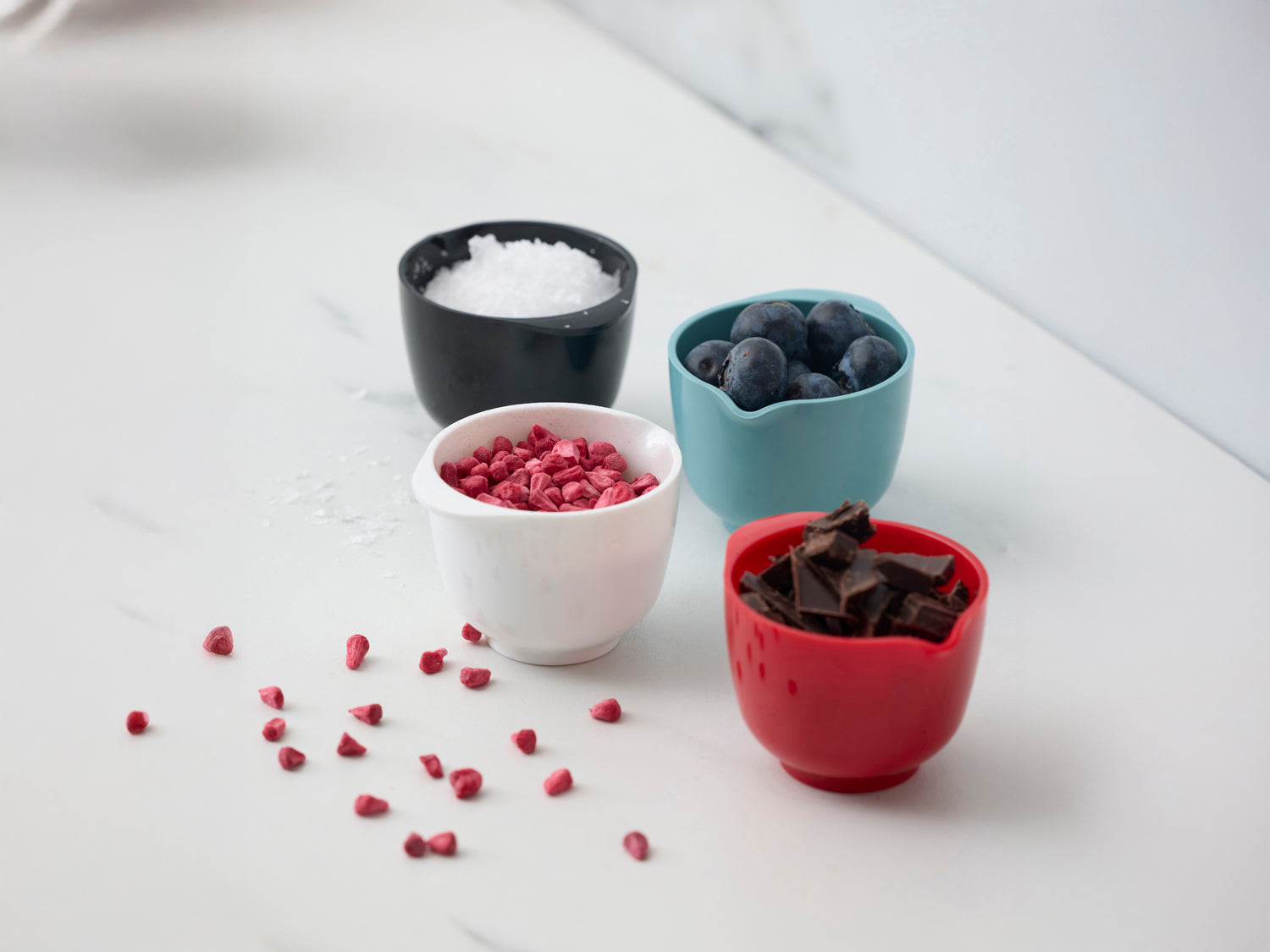 Mini-bol Margrethe en ABS Rouge Rosti - Mathon - 4