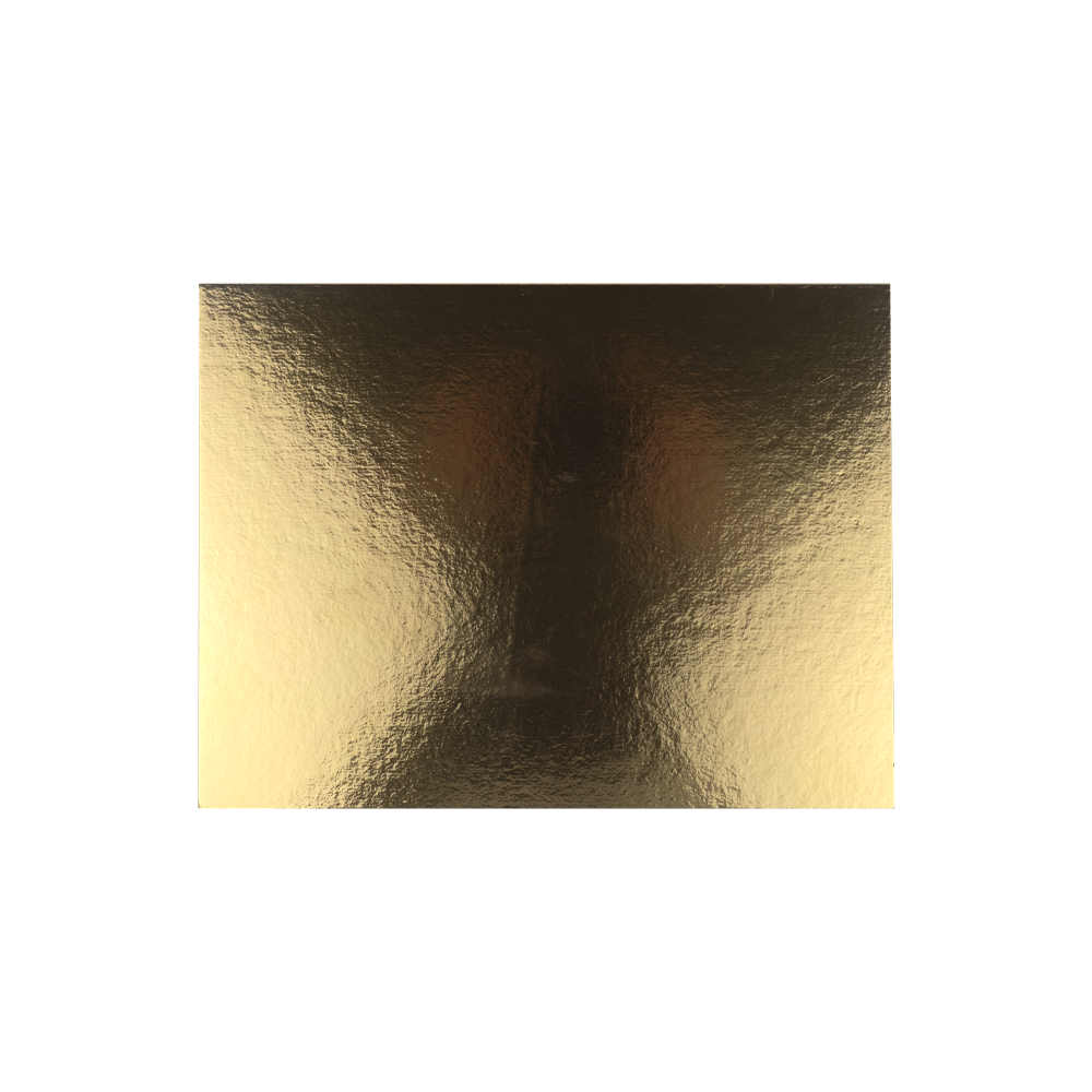 50Pcs - Semelle carton rectangulaire Or/ Argent 160x120x1mm FirstPack - Mathon