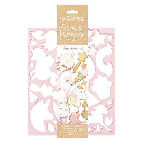 Plaque découpoir Licorne Scrapcooking - Mathon - 1