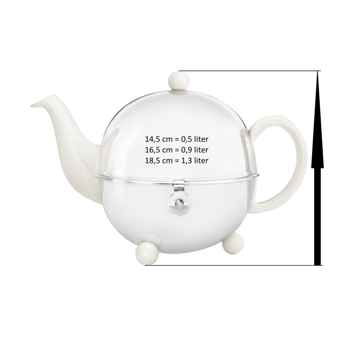 Cosy® Blanc - Théière 0.9 L Bredemeijer - Mathon - 2